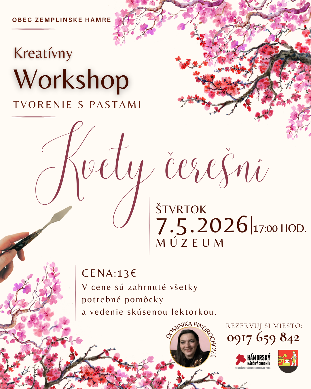 Kreatívny workshop - Kvety čerešní